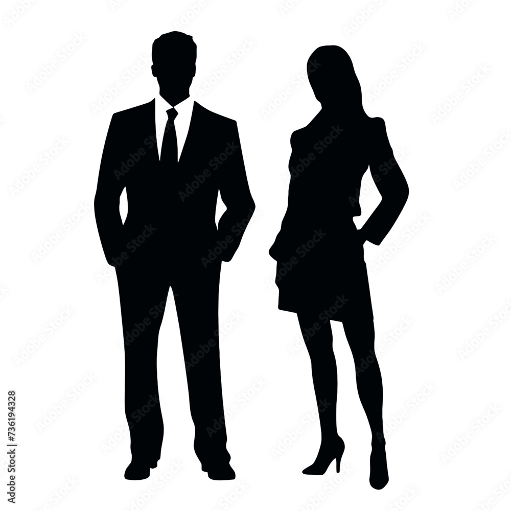 business people silhouette business people silhouette