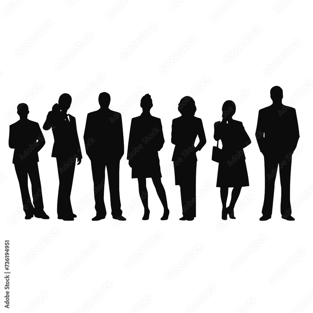 business people silhouette 