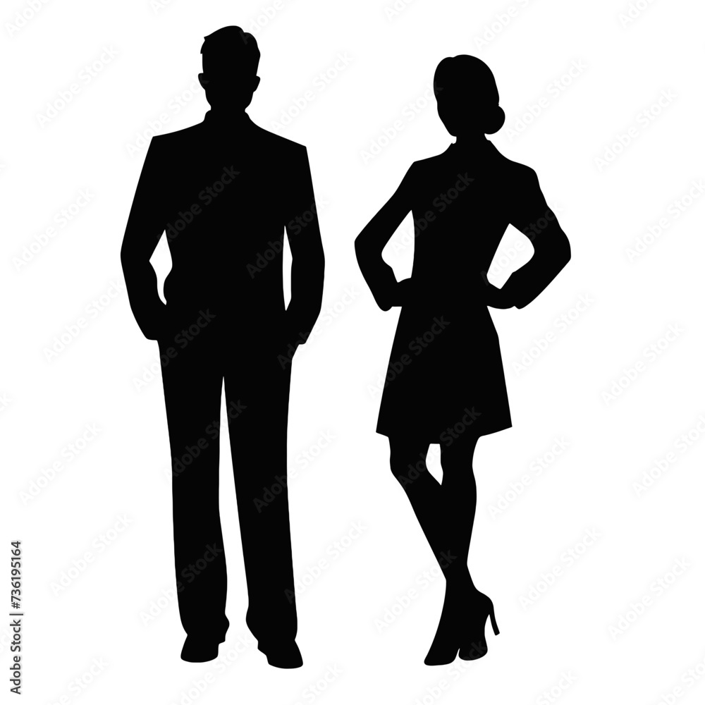 business people silhouette 