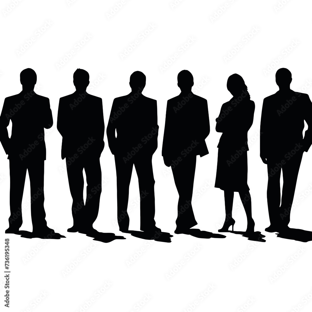 business people silhouette 