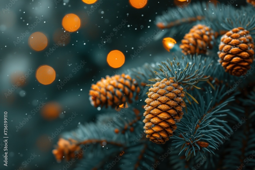 fir branches close up fir branches close up