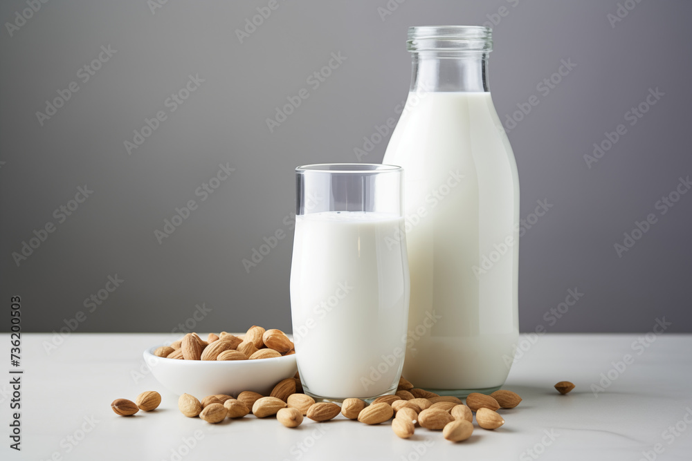 Plant-Based Milk Concept: Peanut milk Plant-Based Milk Concept: Peanut milk