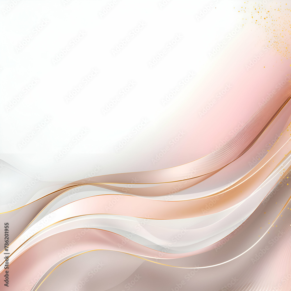 Abstract background with golden and pink wavy lines. illustration. Abstract background with golden and pink wavy lines. illustration.