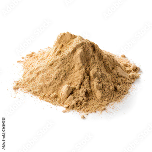 Sand isolated on transparent png.