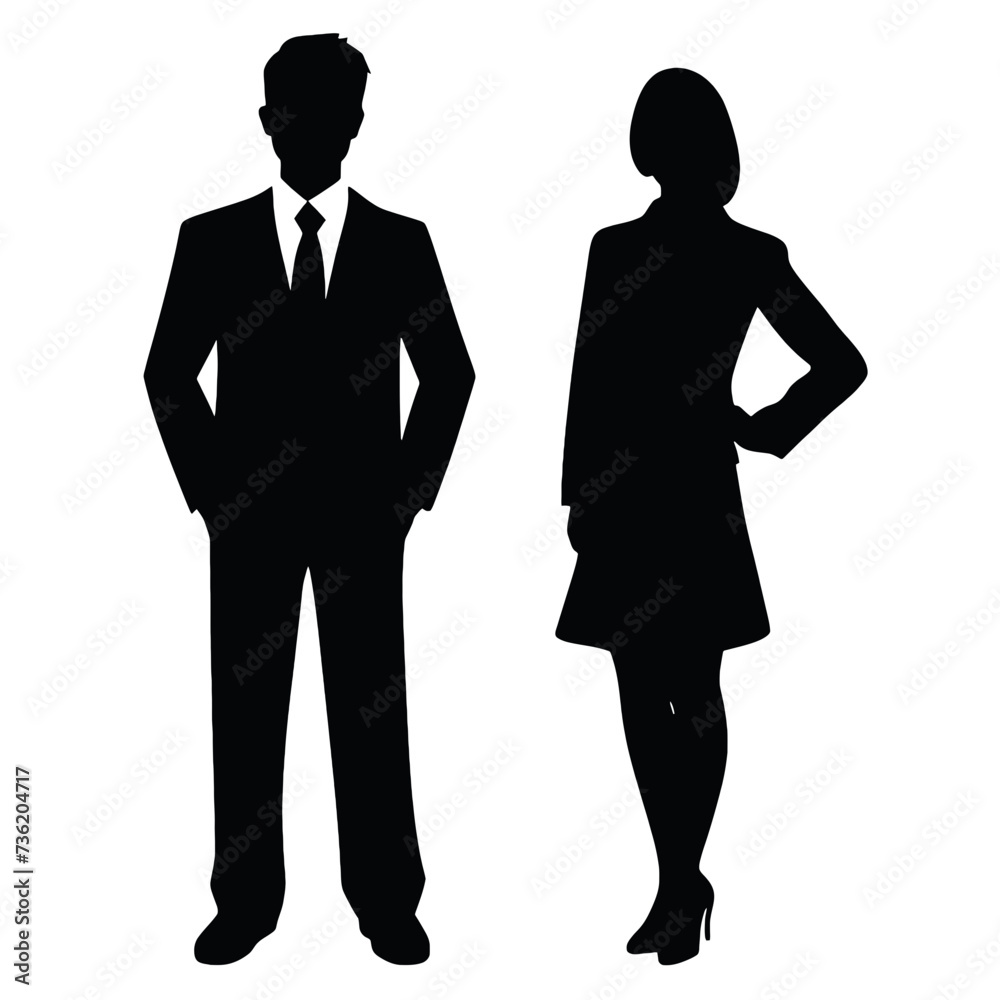 business people silhouette business people silhouette