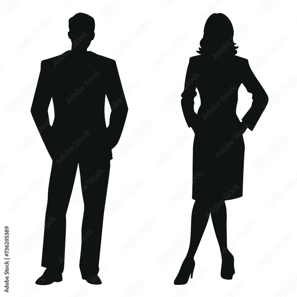business people silhouette business people silhouette