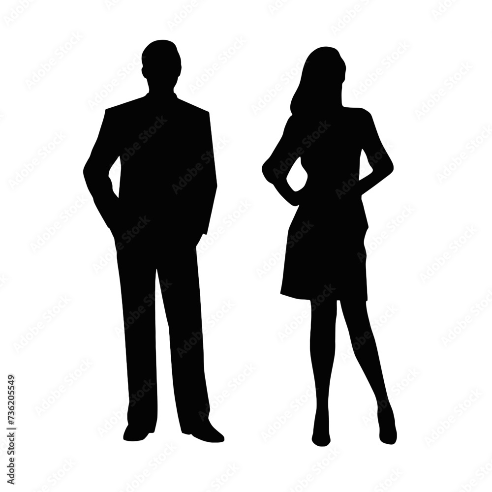 business people silhouette 