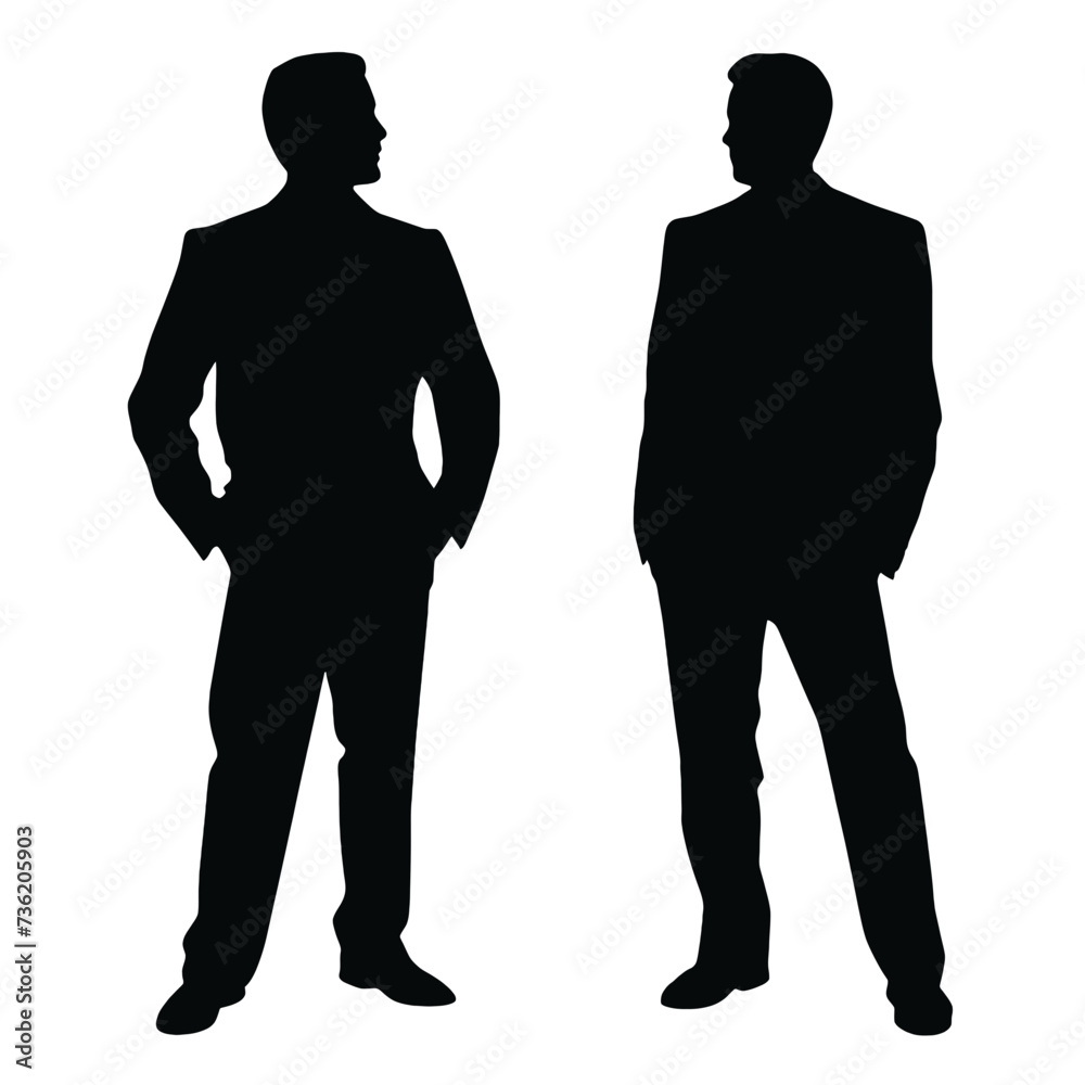 business people silhouette 