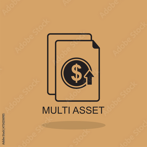 multi asset icon , payment icon