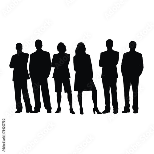 business people silhouette 