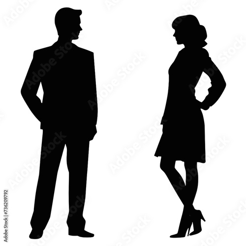 business people silhouette 