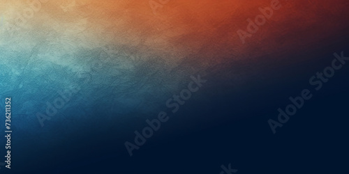 abstract Color gradient grainy background,dark orange blue white noise textured grain gradient backdrop website header poster banner cover design