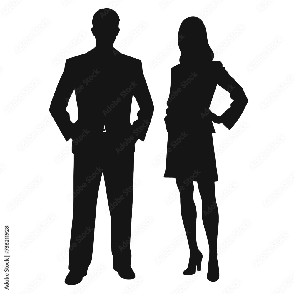 business people silhouette 