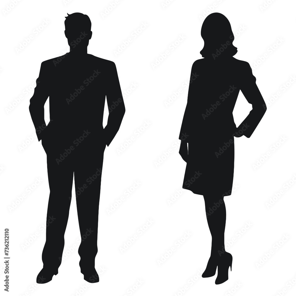 business people silhouette 