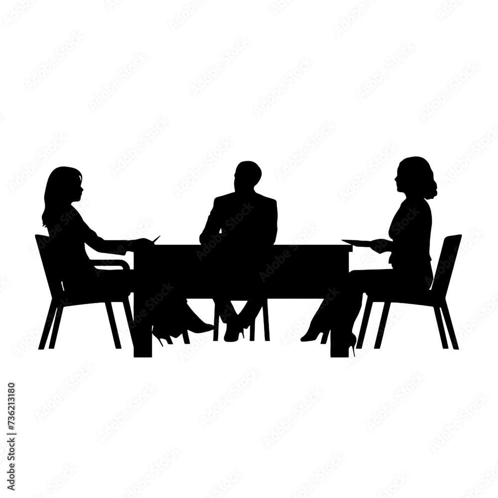 business people silhouette business people silhouette