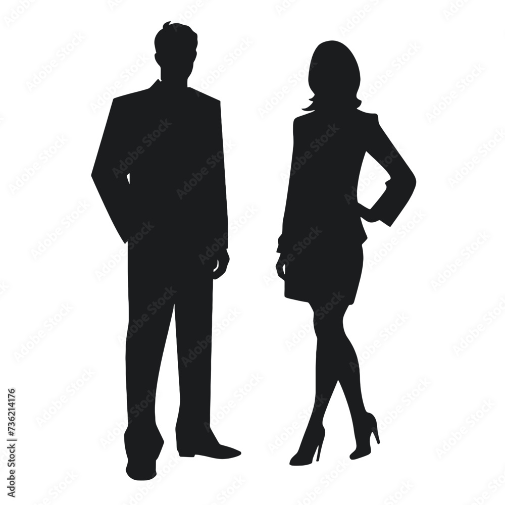 business people silhouette 