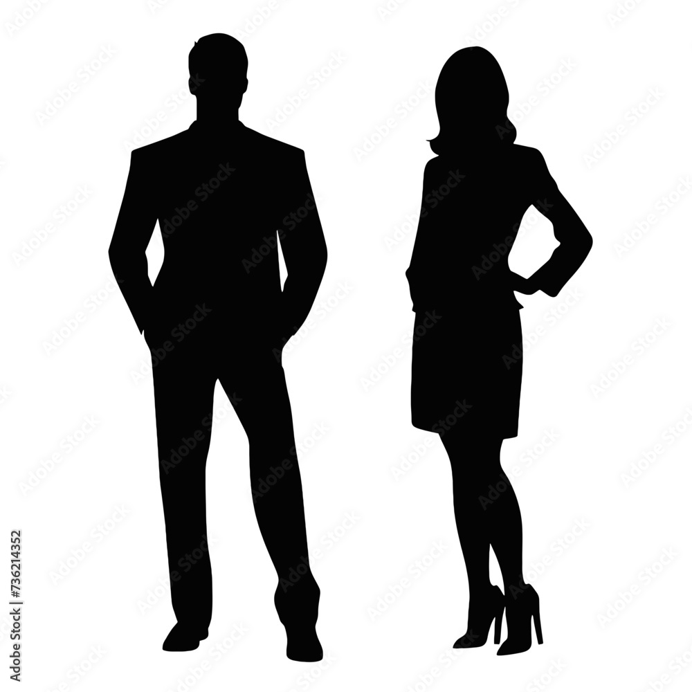 business people silhouette business people silhouette