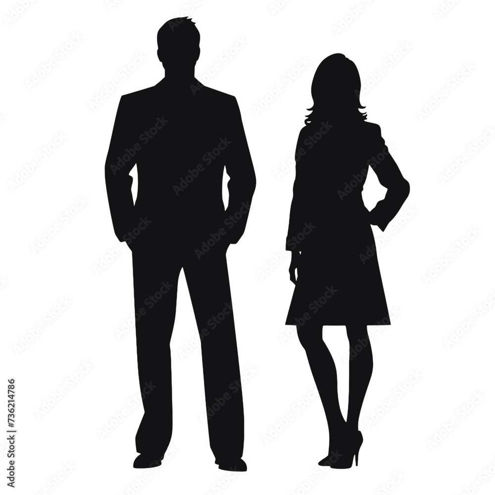 business people silhouette 