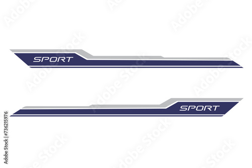 Wrap Design For Car vectors. Sports stripes, car stickers black color. Racing decals for tuning 2_20240214