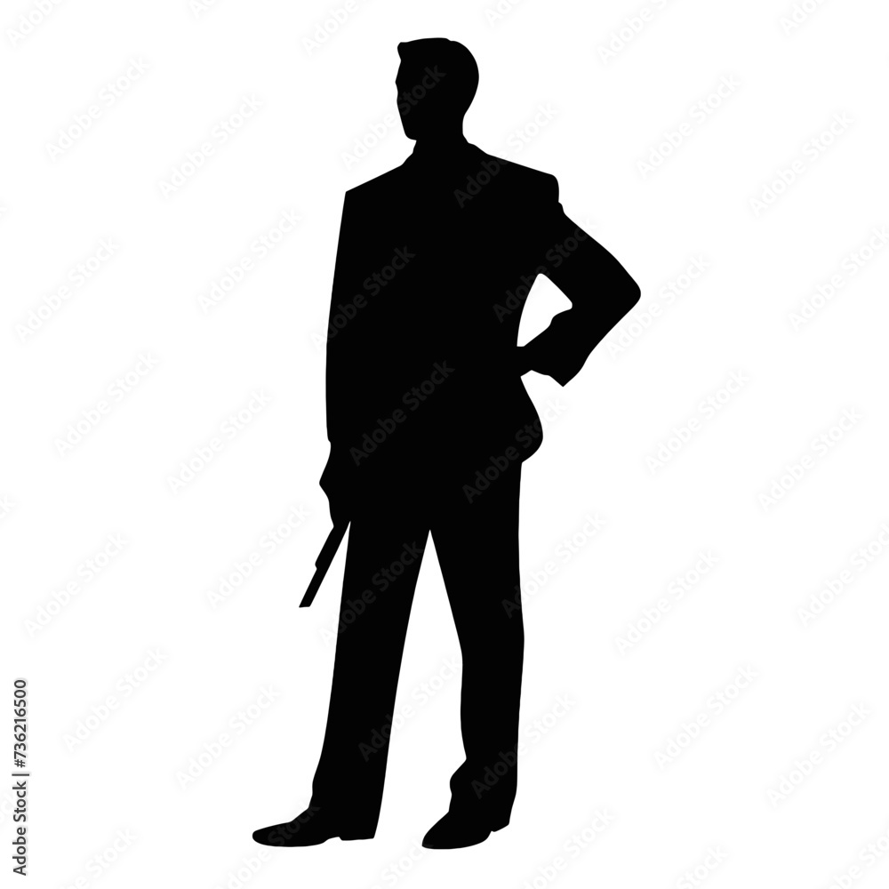 business people silhouette 
