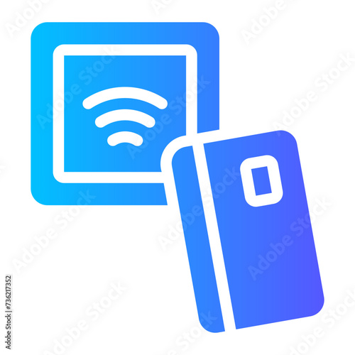 contactless gradient icon