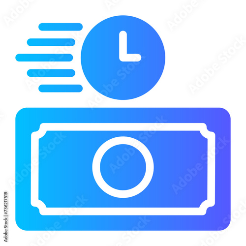 real time transfer gradient icon