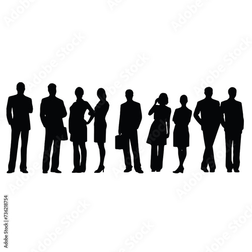 business people silhouette 
