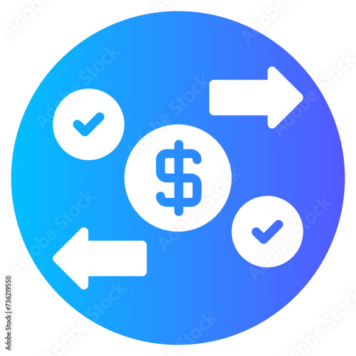peer to peer gradient icon