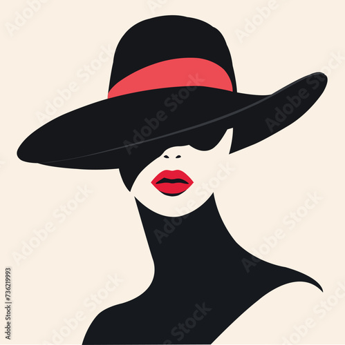 Elegance Elevated: A Fashion Model Radiates Sophistication, Adorned with a Stylish Hat