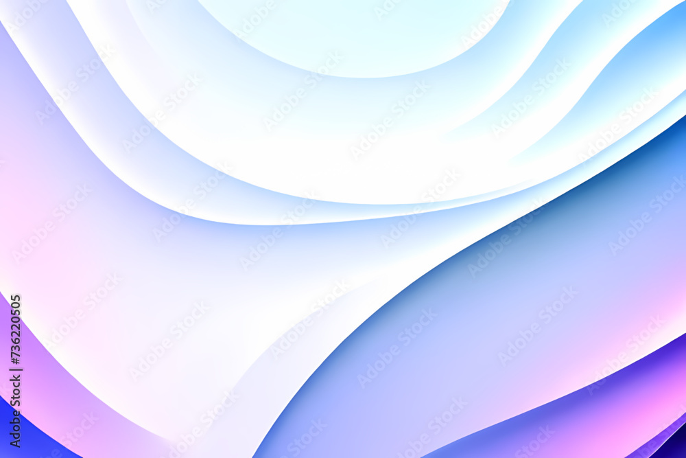 Light Blue Wave on White Background, Abstract geometric background with liquid shapes. Vector illustration.