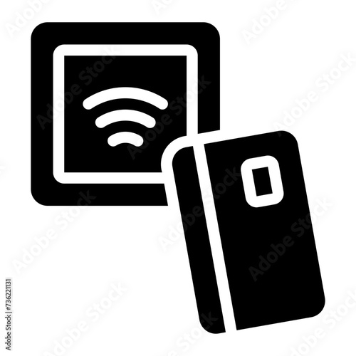 contactless glyph icon