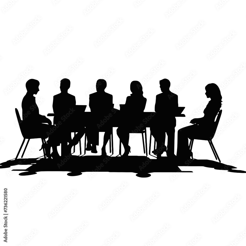 business people silhouette business people silhouette