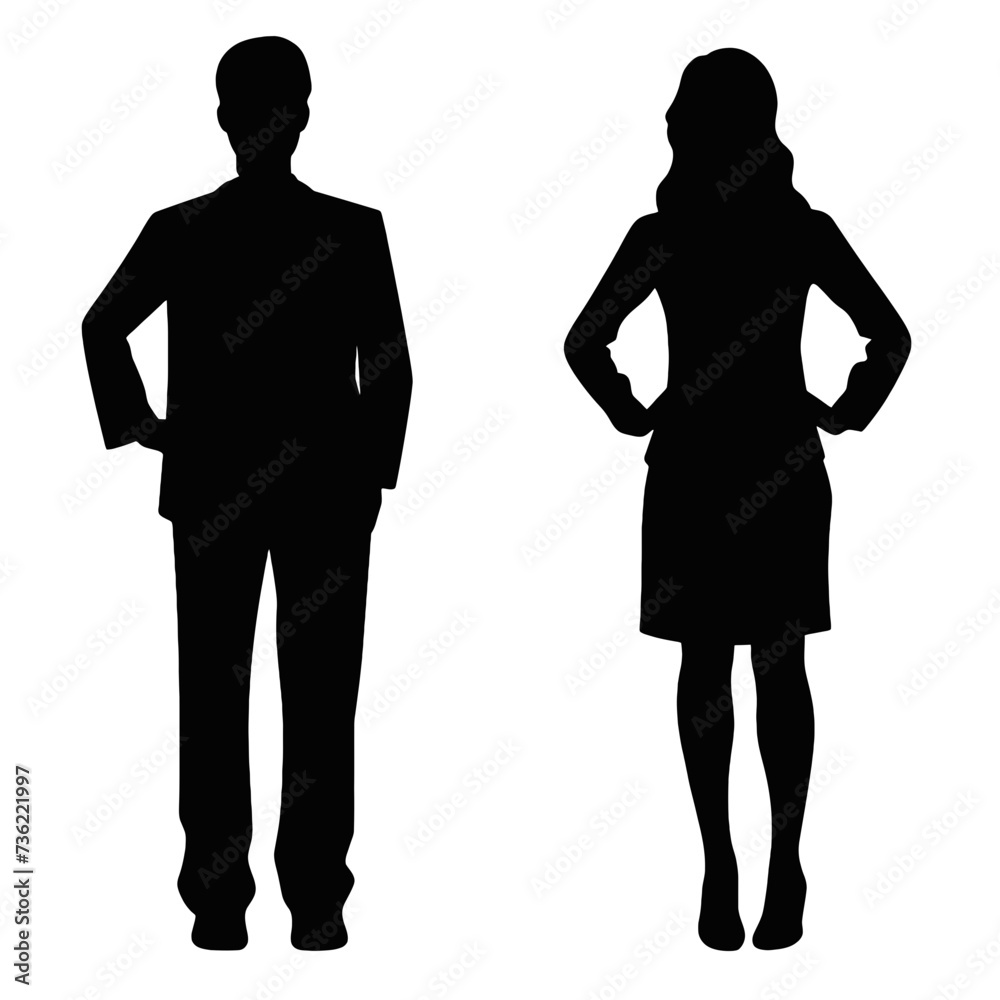 business people silhouette 