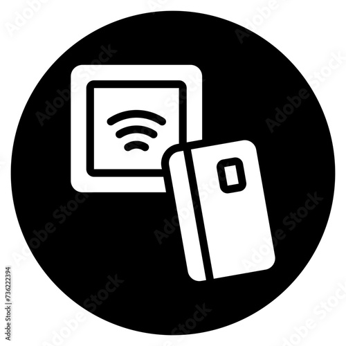 contactless glyph icon