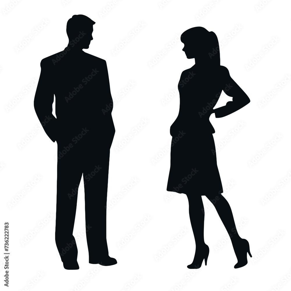 business people silhouette 