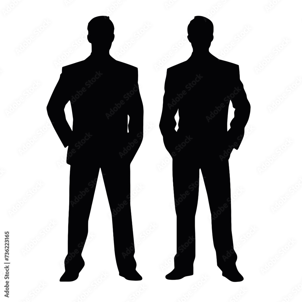 business people silhouette 