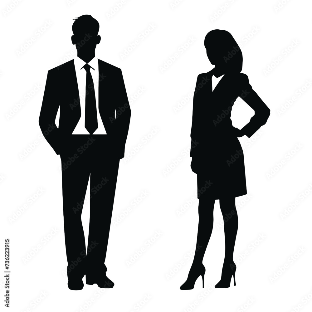 business people silhouette business people silhouette