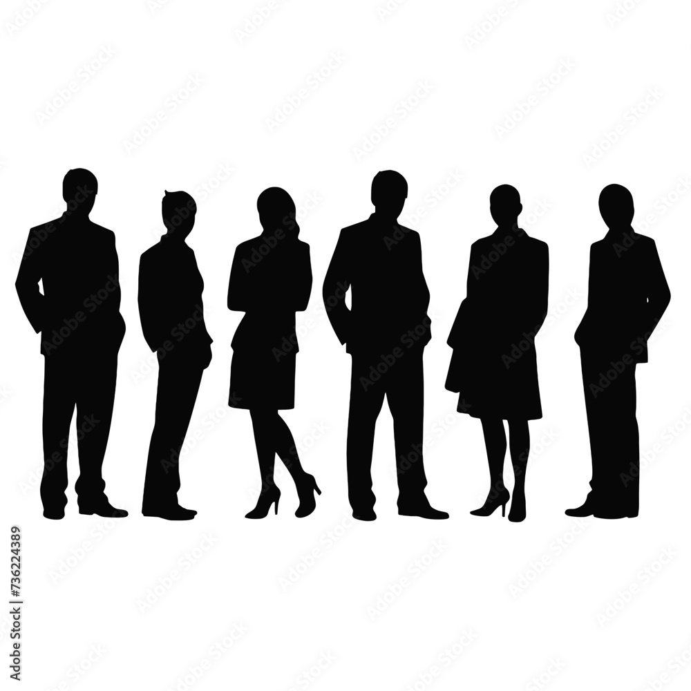 business people silhouette 