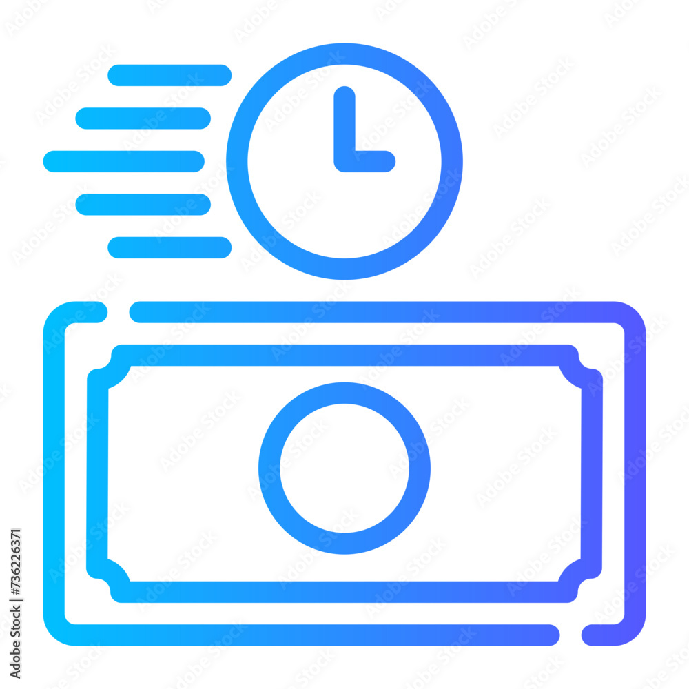 real time transfer gradient icon real time transfer gradient icon