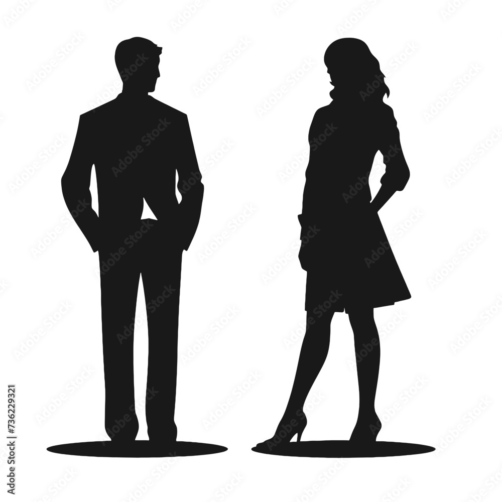 business people silhouette 