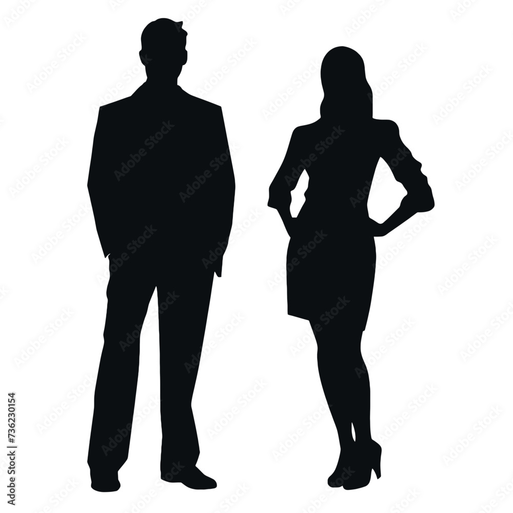 business people silhouette 