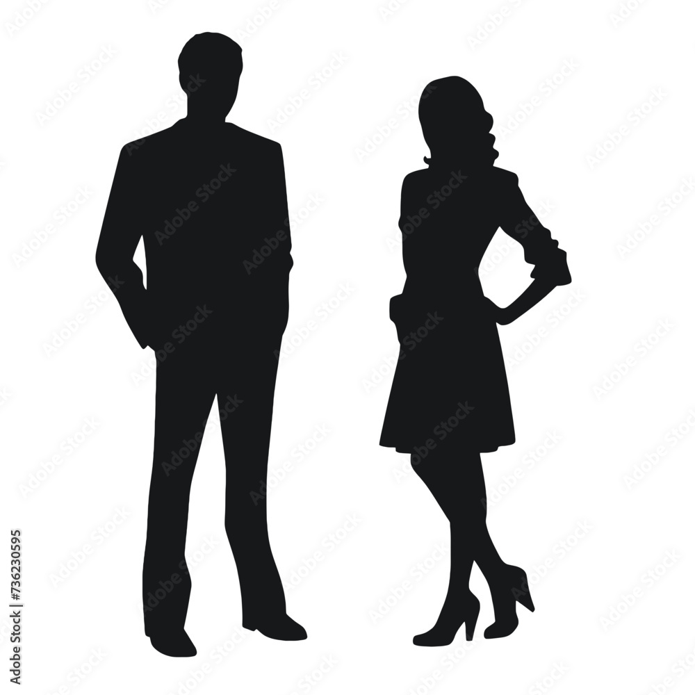 business people silhouette 