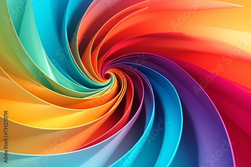 a colorful swirly spiral