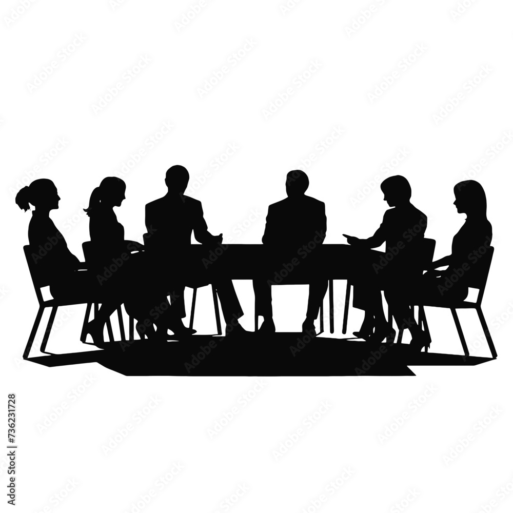 business people silhouette business people silhouette