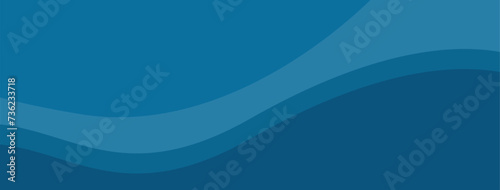 Minimalist abstract sea blue background.