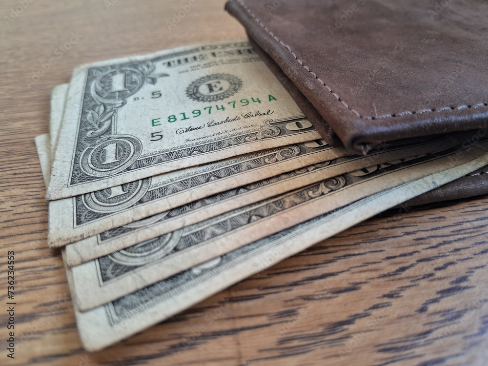 Wallet with money Wallet with money
