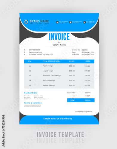 Company invoice Design