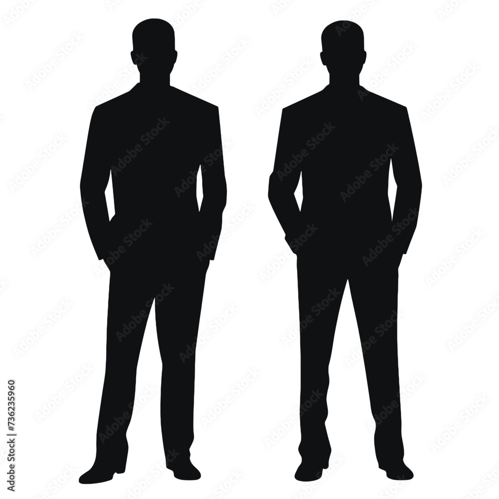 business people silhouette 