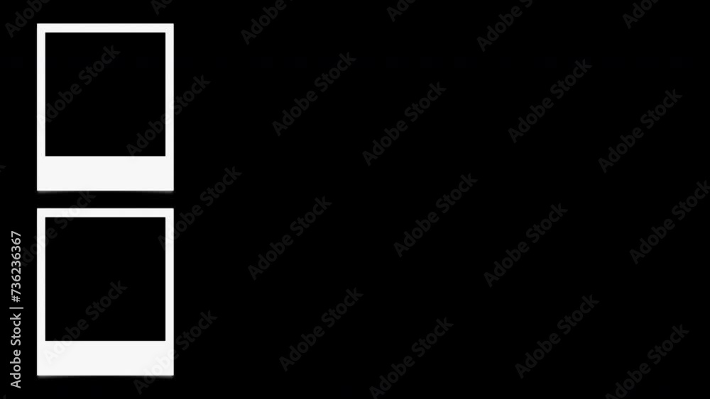 Instant Photo Frames Animation On Alpha Instant Photo Frames Animation On Alpha