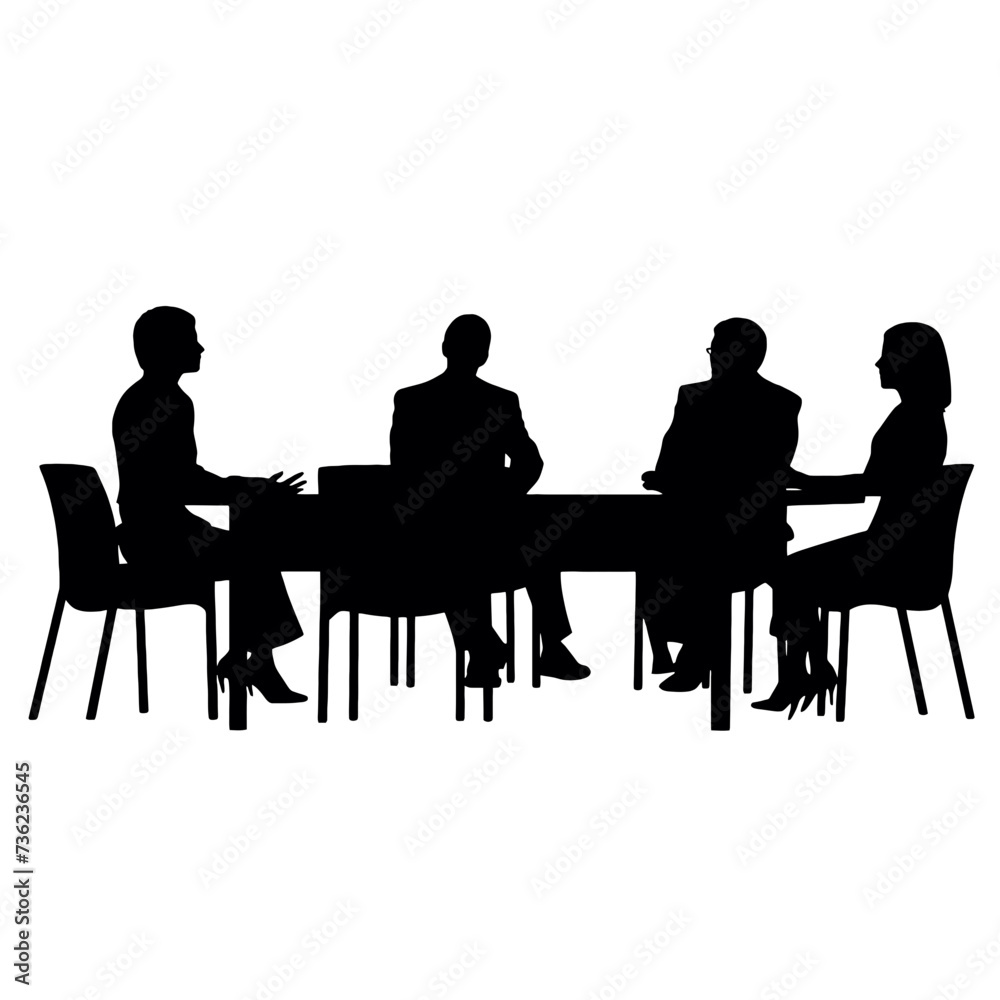 business people silhouette business people silhouette